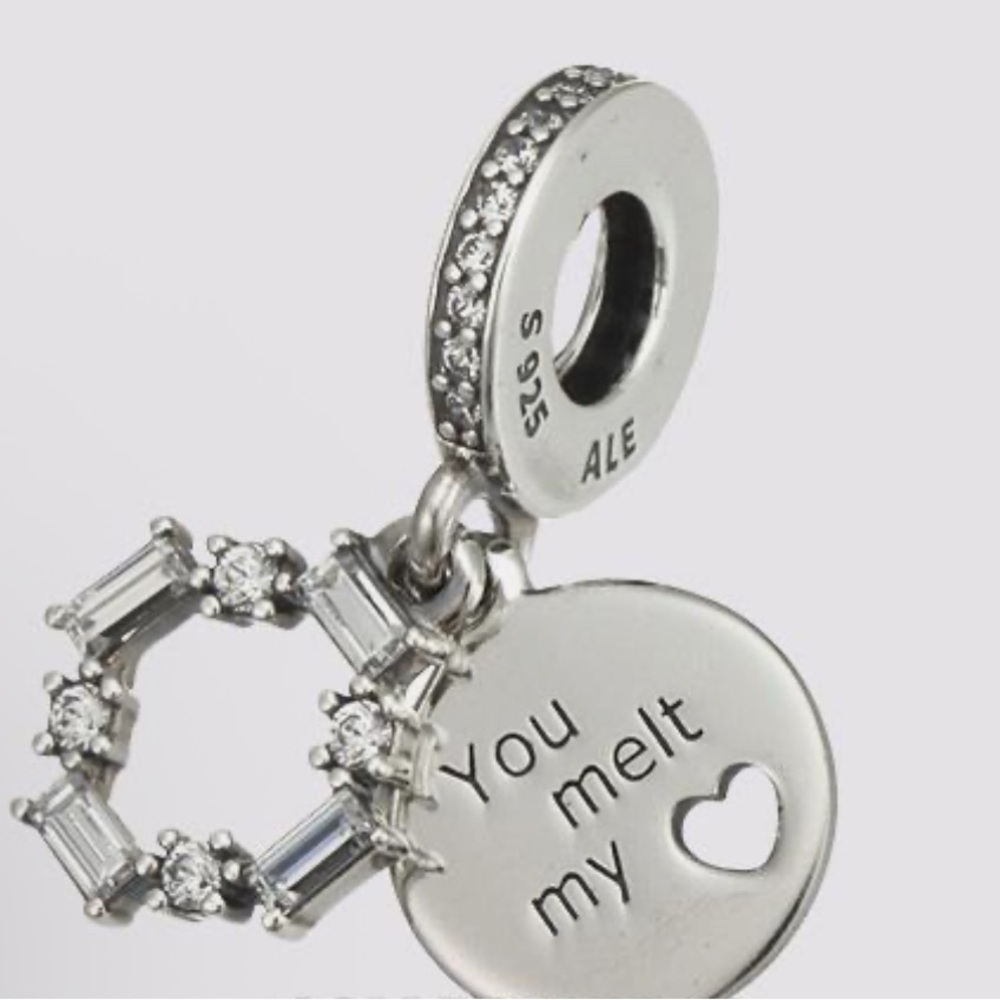 Authentic Pandora Ice Carving Dangle Charm